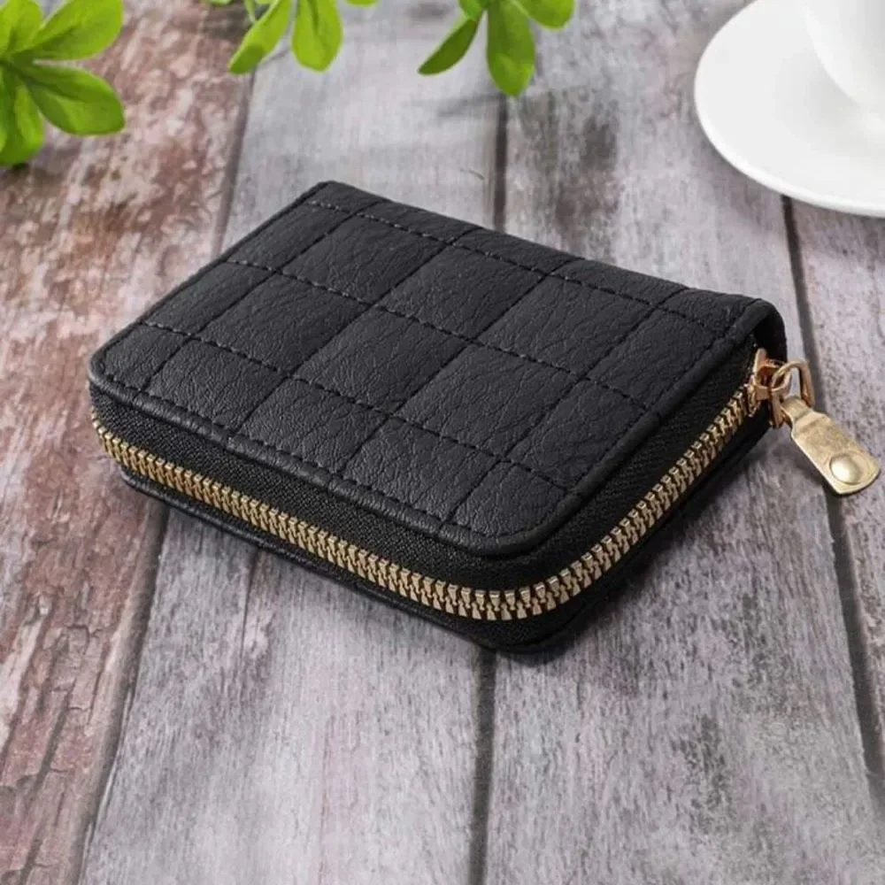 Credit Card Wallet, Zipper Card Cases Holder for Women